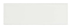 White Gloss Finish 2x8 inch Ceramic Bullnose Subway Wall Trim Tile (Box of 5 Pieces)