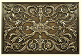 Kitchen Backsplash Premium Bronze Metal Resin Mural Medallion Hand Made Textured Tile - Tenedos