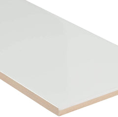 4x12 White Matte Ceramic Subway Wall Tile (Box of 10 Sq. Ft) for Kitchen Backsplash and Bathroom Wall