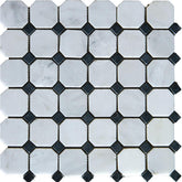 MS International Greecian White Honed 12 in. x 12 in. x 10 mm Marble Mesh-Mounted Mosaic Tile