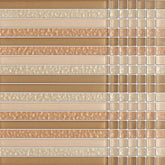 Cream Glossy Stripes and Square Mixed Glass Mosaic Tiles