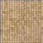 Light Emperador Marble 1"x 1" Mosaic Tile Polished for Bathroom and Kitchen Walls Kitchen Backsplashes (Tenedos)