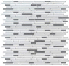 MSI Lucid Sky Interlocking Glass Metal Mosaic Tile (Box of 10 Sheets)
