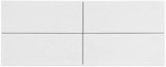 Tenedos White Ceramic Subway Wall Tile 4-1/4 x 10 (Box of 11 Sq.ft) Matte Finish for Kitchen Backsplash, Bathroom Shower, Accent Décor
