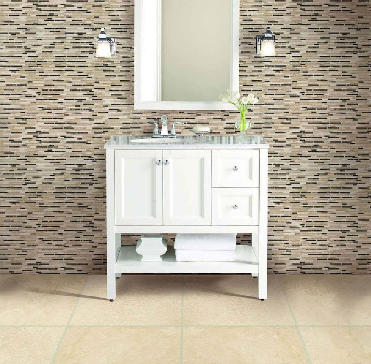 12x12 ivory Light Honed Travertine Floor Wall Tile