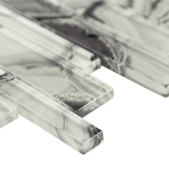 MSI Super Nova 12 in. x 12 in. x 8mm Interlocking Glossy Glass Mesh-Mounted Mosaic Tile