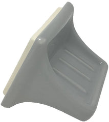 Vogue Tiles 5-Piece Retro Gray Glazed Ceramic Bathroom Grey Accessory Kit