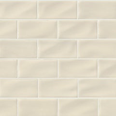 MS International Antique White 3x6 Handcrafted Glazed Ceramic Wall Tile