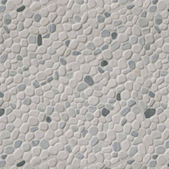 MS International 12 in. x 12 in. Black/White Pebbles Marble Mosaic Floor & Wall Tile