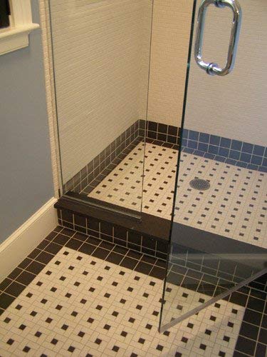 Vintage Black Greyish Charcoal Unglazed Square 2x2 Inch Porcelain Floor & Wall Tile