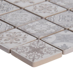 MSI Anya Blanco Encaustic 12 in. x 12 in. x 6 mm Glazed Ceramic Mesh-Mounted Mosaic Wall Tile