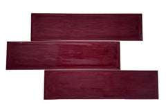 Tenedos Burgundy Purple Handmade Ceramic Subway 3x12 Wall Tile Backsplash Gloss Finish 3 Inch X 12 Inch for Kitchen, Bathroom Shower, Accent Decor, Fireplace