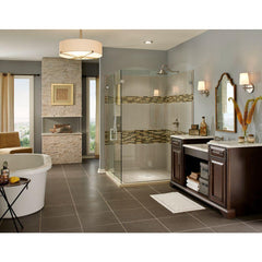 Arctic White Ledger Wall Panel 6 in. x 24 in. Natural Marble Wall Tile for Accent Walls Kitchen Backsplash Fireplace