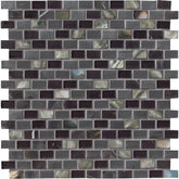 MS International Midnight Pearl 12 in. x 12 in. x 8 mm Glass, Metal and Stone Mesh-Mounted Mosaic Wall Tile