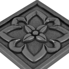 Flower Metal Decorative Insert Tile for Bathroom, Wall and Kitchen Backsplash Tiles