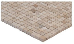 MS International 5/8 In. x 5/8 In. Noche/Chiaro Travertine Micro Mosaic Floor & Wall Tile - Tenedos
