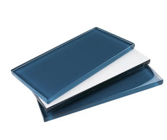 3x6 Zafiro Blue Glass Subway Wall Tile for Bathroom Shower, Kitchen Backsplash, Accent decor