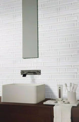 MSI Ice Interlocking 12 in. x 12 in. x 8 mm Glass Mesh-Mounted Mosaic Wall Tile