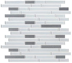 MSI Lucid Sky Interlocking Glass Metal Mosaic Tile (Box of 10 Sheets)