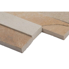 Fossil Rustic Ledger Panel 6 in. x 24 in. Natural Quartzite Wall Tile