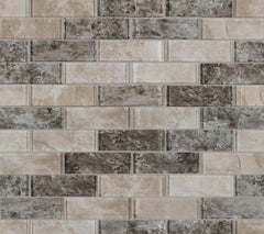 MSI Savoy Subway Mosaic Glass Mesh-Mounted Mosaic Tile (Box of 10 Sheets)