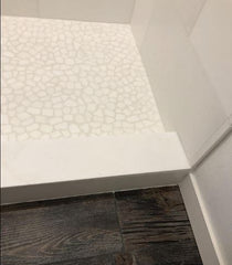 Thassos White Marble Pebble Stone River Rocks Mosaic Floor Wall Tile Tumbled for Kitchen Backsplash Bathroom Flooring Shower Outdoors