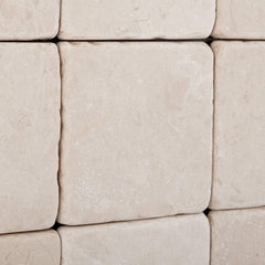 Turkish Crema Marfil Marble 4 X 4 Tumbled Field Tile -