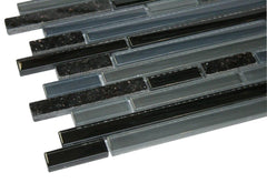 Dark Night Glossy Stone Glass Mosaic Tiles