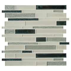 MSI Anacapri 12 in. x 12 in. x 6mm Blend Textured Glass Mesh-Mounted Mosaic Wall Tile
