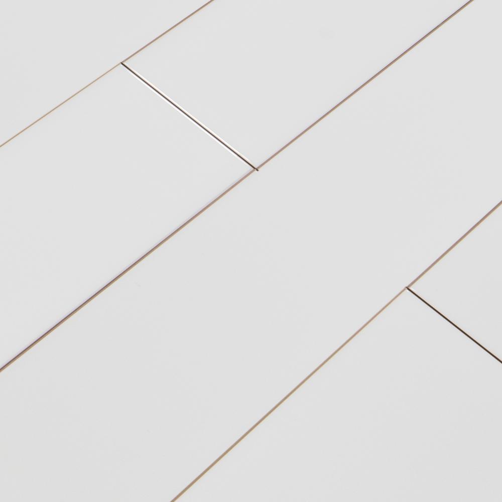 White Ceramic Subway Tile 4" X 16" (Box of 11 Sqft)- Matte Finish