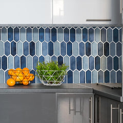 MSI Boathouse Picket 10 in. x 12 in. x 8 mm Glass Mesh-Mounted Mosaic wall Tile