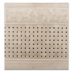 Spanish Crema Marfil Polished Marble Wall Baseboard Trim Molding Tile 4x12