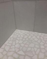 Thassos White Marble Pebble Stone River Rocks Mosaic Floor Wall Tile Tumbled for Kitchen Backsplash Bathroom Flooring Shower Outdoors