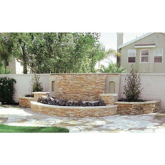 Fossil Rustic Ledger Panel 6 in. x 24 in. Natural Quartzite Wall Tile