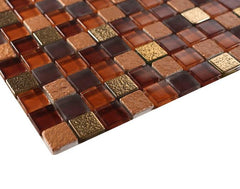 Glossy Jam Raindrop Modern Square Glass Mosaic Tiles