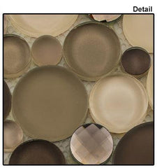 Glass Wall Tile Platinum Foam (12X12 Sheet) SBS1515