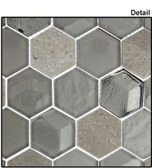 GT Glass Wall Tile Frosted Hive QLS133
