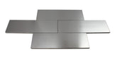 Stainless Steel Subway Metal 3x9 Silver Wall Tile