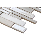 MS International Everest Interlocking 12 in. x 12 in. x 8 mm Porcelain and Stone Mesh-Mounted Mosaic Wall Tile