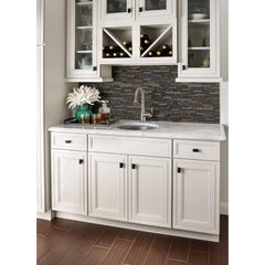 MS International Titan Interlocking 12 in. x 12 in. x 8 mm Porcelain and Stone Mesh Mounted Mosaic Tile