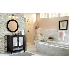 MS International Everest Interlocking 12 in. x 12 in. x 8 mm Porcelain and Stone Mesh-Mounted Mosaic Wall Tile