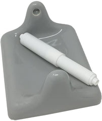 Vogue Tiles 5-Piece Retro Gray Glazed Ceramic Bathroom Grey Accessory Kit