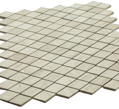 Grey Wooden Look Diamond Pattern Stone Tile Mosaics