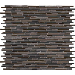 MS International Titan Interlocking 12 in. x 12 in. x 8 mm Porcelain and Stone Mesh Mounted Mosaic Tile
