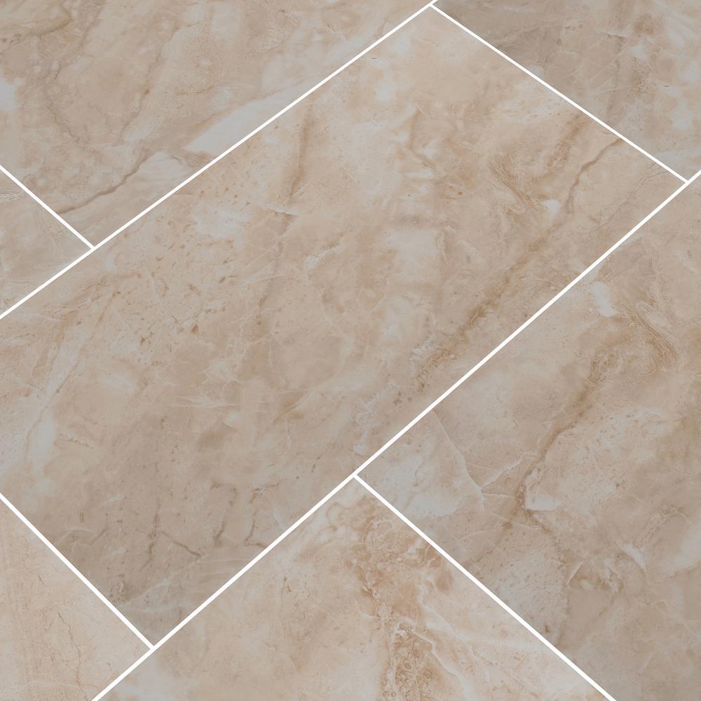 MS International Cancun Beige 12 in. x 24 in. Glazed Ceramic Floor and Wall Tile (16 sq. ft. / case)