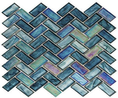 GT Tiles Cobalt Sea (1x2 Herringbone) OCS182