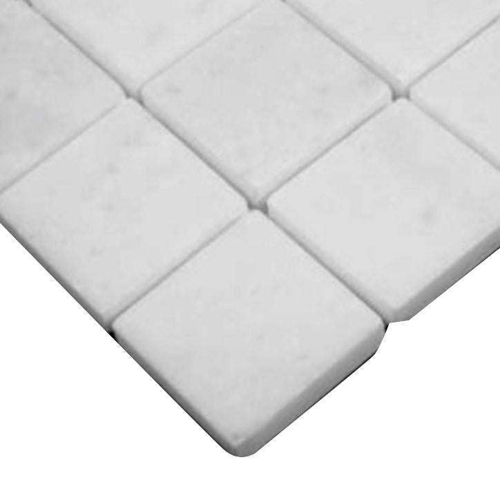 Statuary Crystal Marble Italian White Statuario 2x2 Mosaic Tile Polished