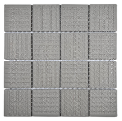 Ocean Blue Brownish Rocky Look 2-7/8 inch Square Porcelain Floor and Wall Mosaic Tile for Swimming Pools, Kitchen Backsplash, Bathroom Walls, Accent Walls