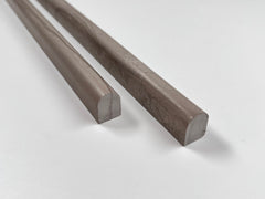 Tenedos Warm Athens Grey Pewter Wood Look 3/8 in. x 12 in. Pencil Liner Wall Decorative Marble Honed