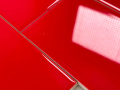 Red 3x6 Ceramic Glossy Subway Wall Tile- 48 pcs/carton (6 Sqft) by Tenedos for Kitchen Backsplash, Bathroom Shower, Accent Decorative Wall